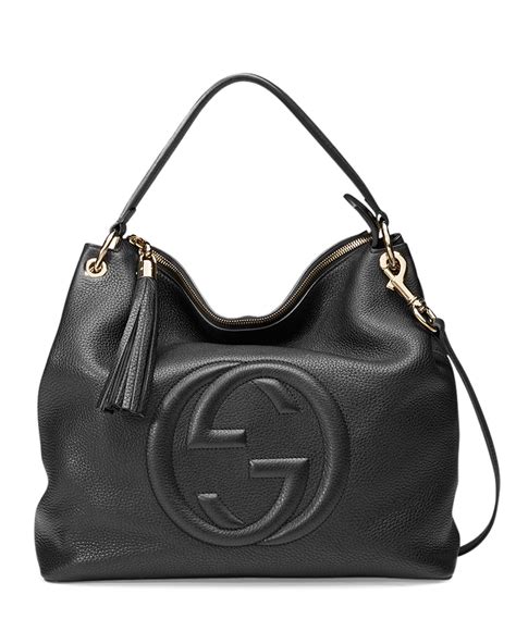 gucci soho hobo black|gucci large soho hobo.